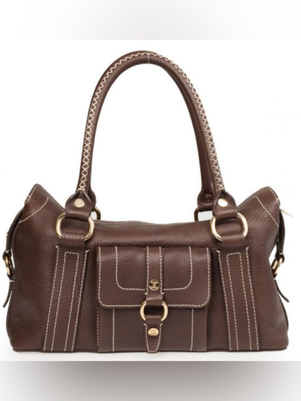 CELINE Boogie Brown Leather Bag - Picture 2 of 13
